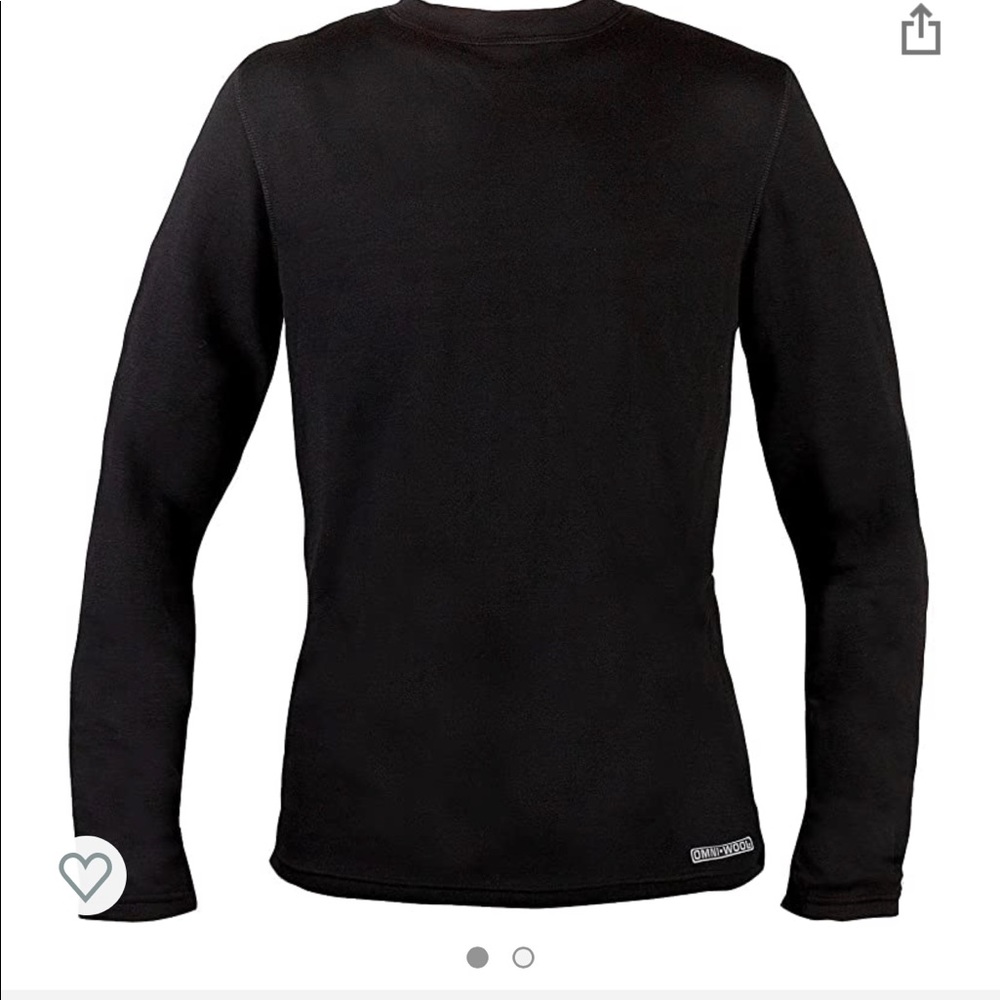 Men’s Omni-wool base layer thermal crew top